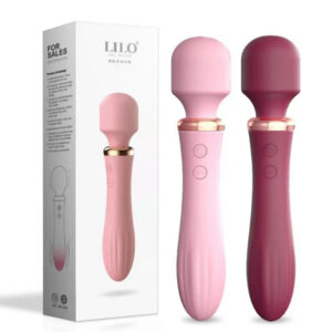 Dual-shock Heating Adult Sex Toy Massage Stick Vibrator