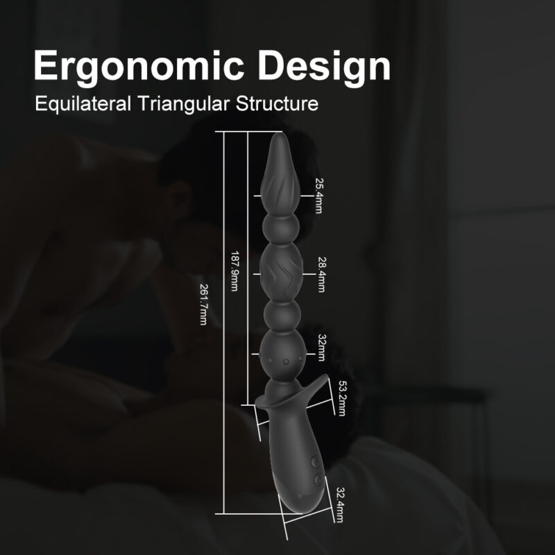 Silicone 10 Frequency Strong Shock Electric Anal Plug Toy