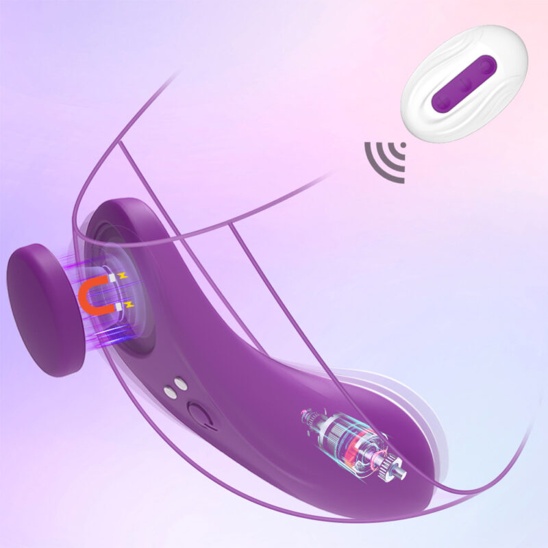 Silicone 10-frequency Wireless Remote Control Invisible Wearable Massager