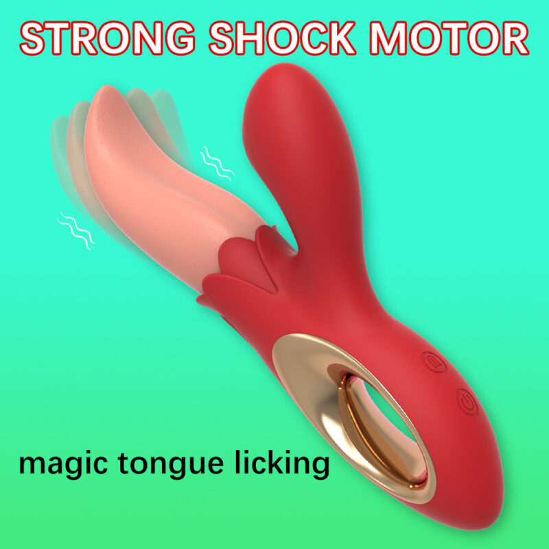 Simulated Tongue Flirting Orgasm Vibrator