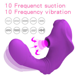 Wearable Sucking Dildo Vibrator