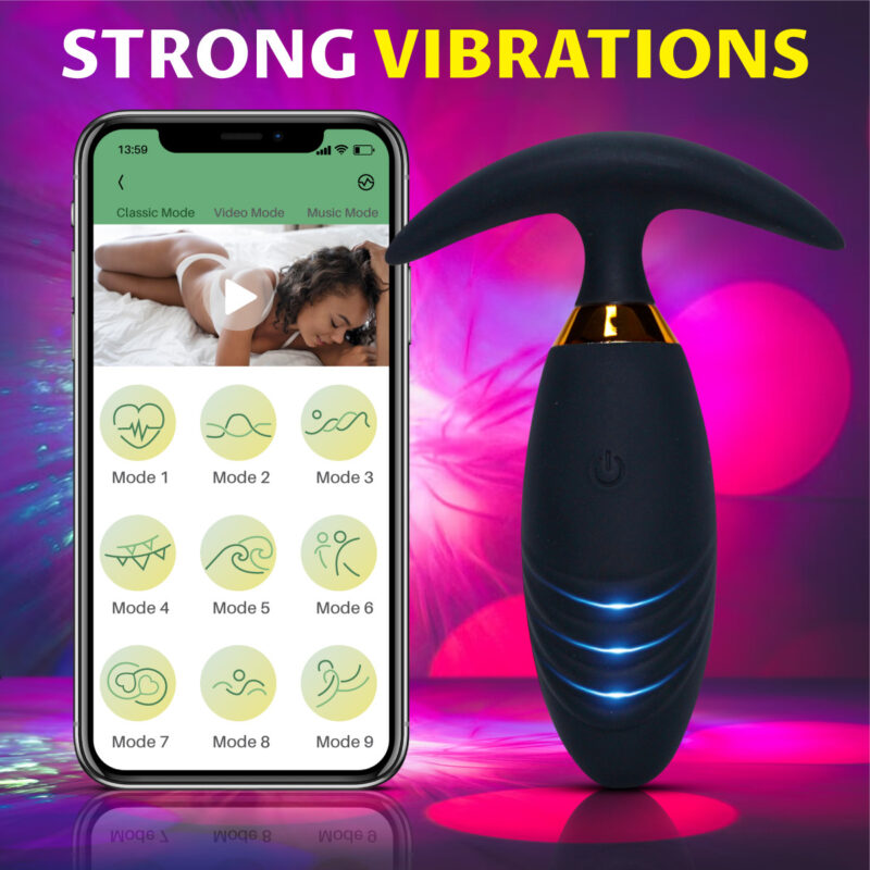 Remote Control Vibrator Wearable Anal Plug