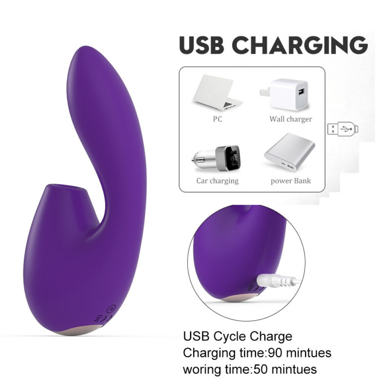 Rechargeable G-spot Sucking Vibrator