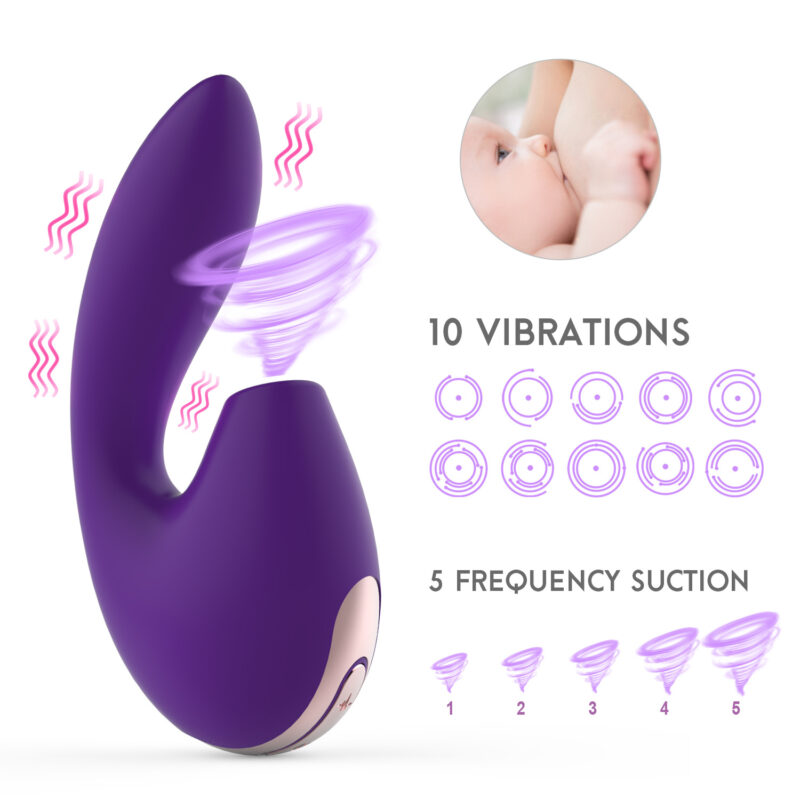 Rechargeable G-spot Sucking Vibrator